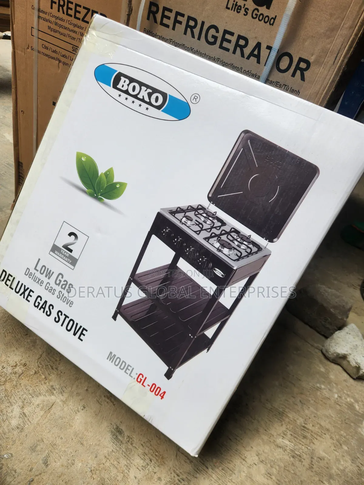BOKO Low Gas Tabletop Cooker With Metal Stand
