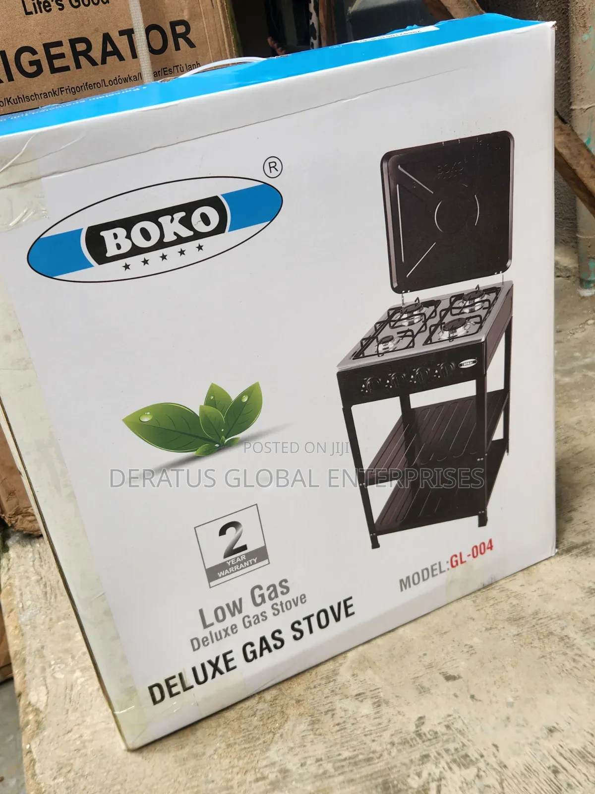 Energy Saving BOKO 4 Burner Gas Cooker