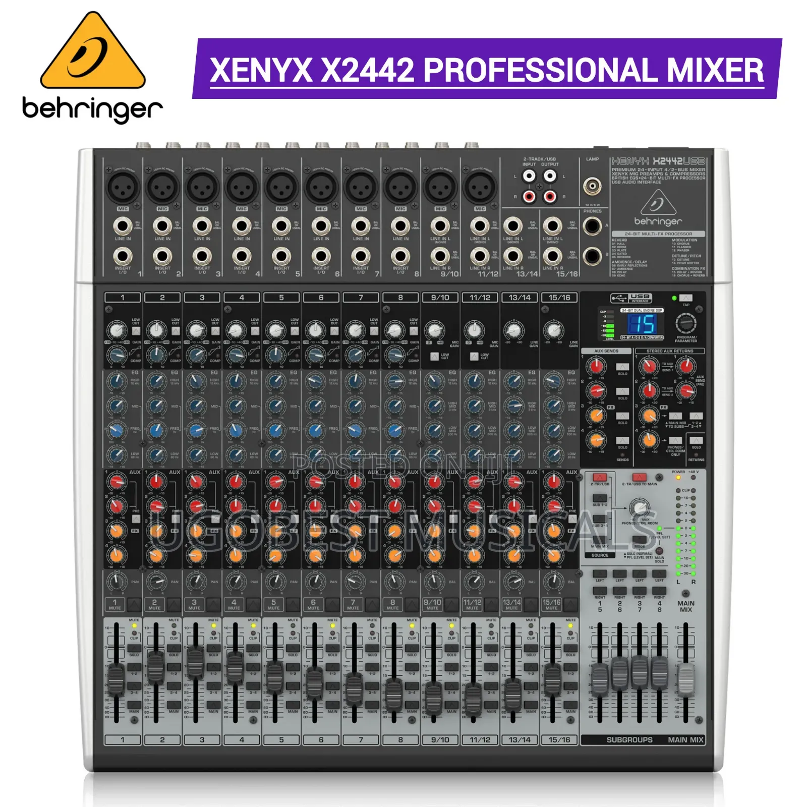 Behringer Xenyx X2442USB 24-Input With USB Audio Interface Multi-Fx