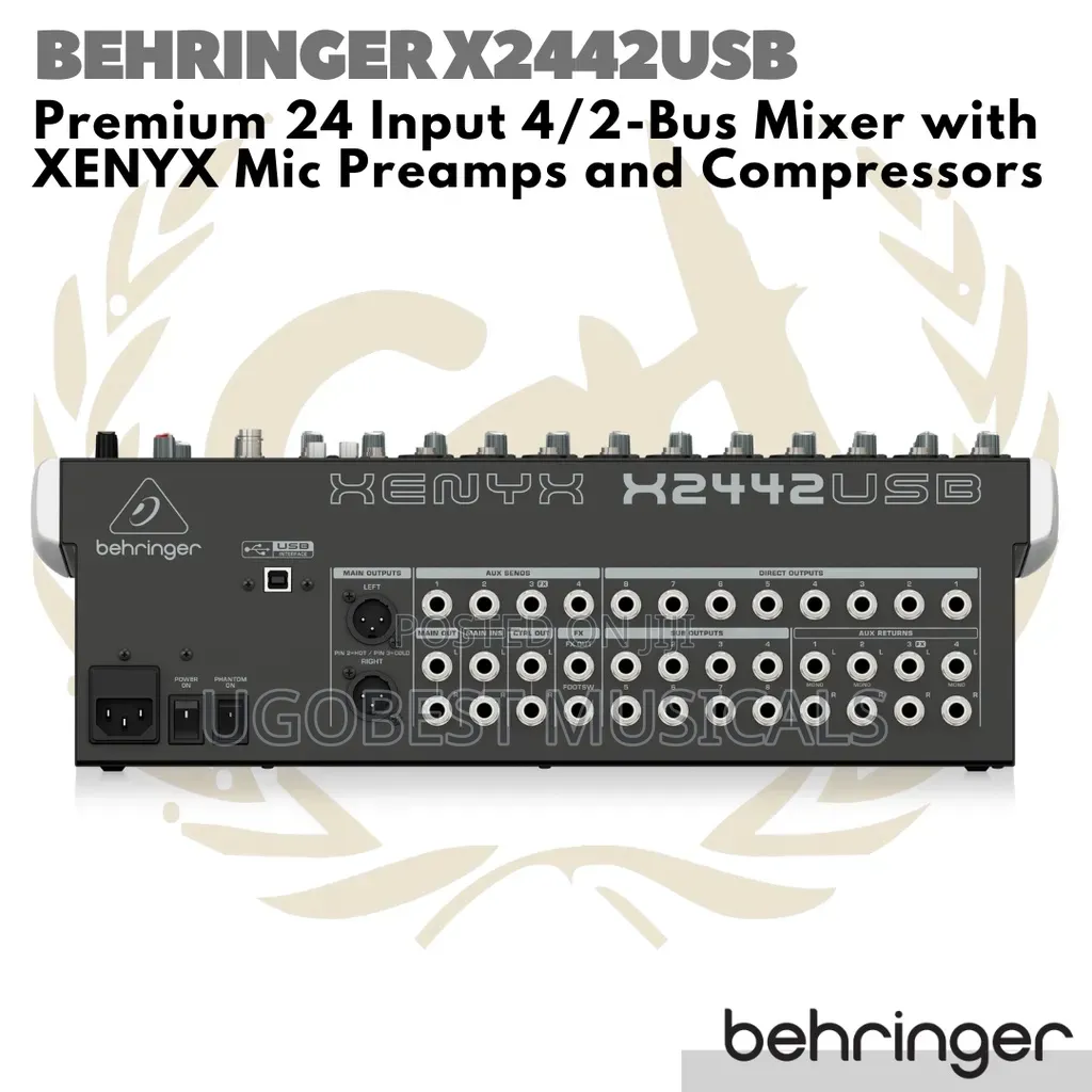 Behringer Xenyx X2442USB 24-Input With USB Audio Interface Multi-Fx
