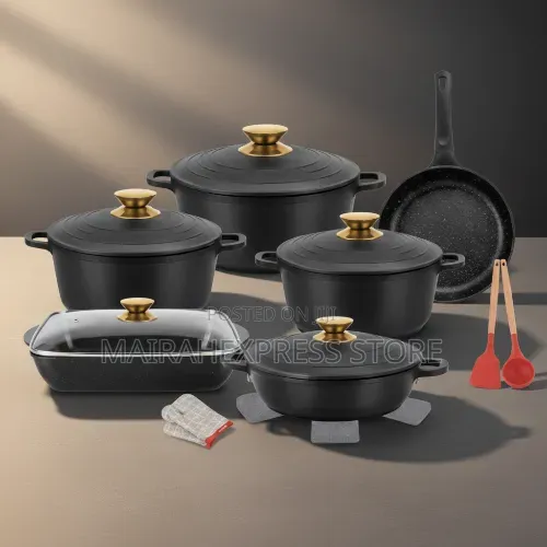 Phisma 18-Piece Granite Cookware Set T361