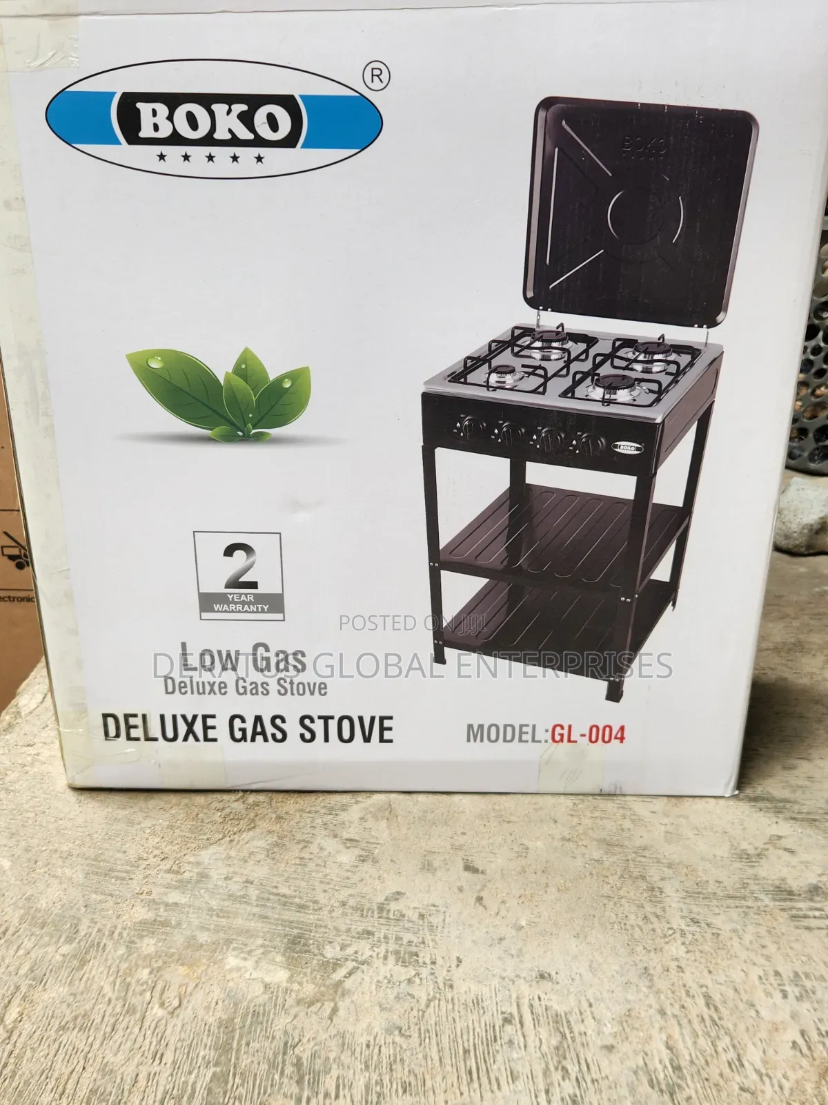 BOKO 4 Burner Gas Cooker _ Fast Cooking Low Gas Use