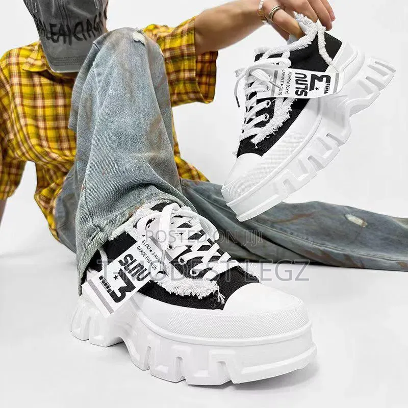 High Quality Unisex High Sole Streetwear Fashion Sneakers