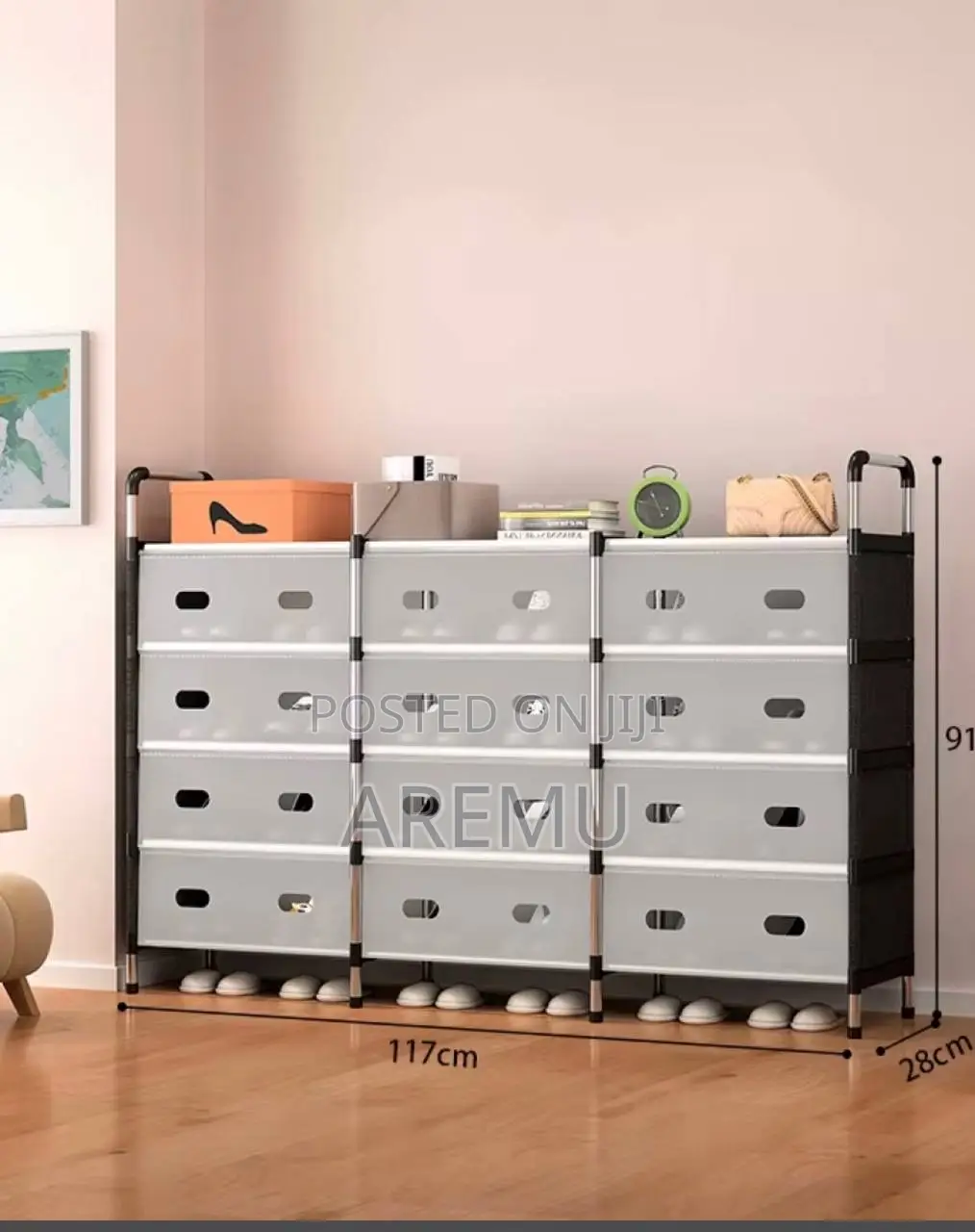 12 Space Shoes Rack With Cover