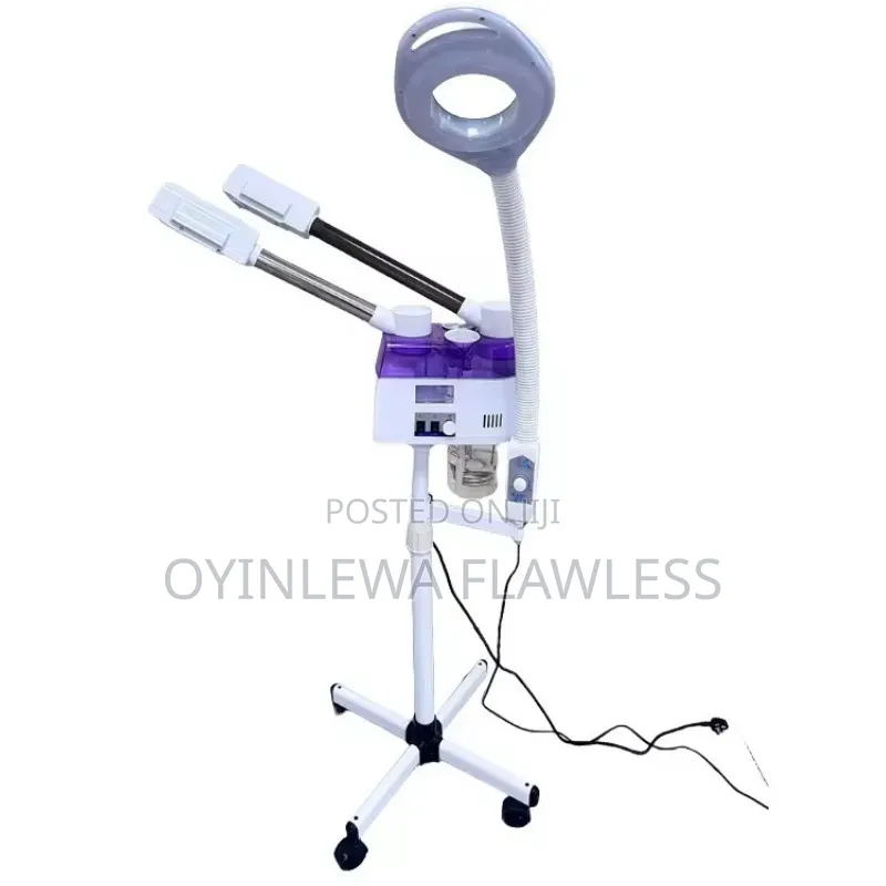 3 in 1 Hot Cold With 8X Magnifying Lamp Vapor Ozone Facial Steamer