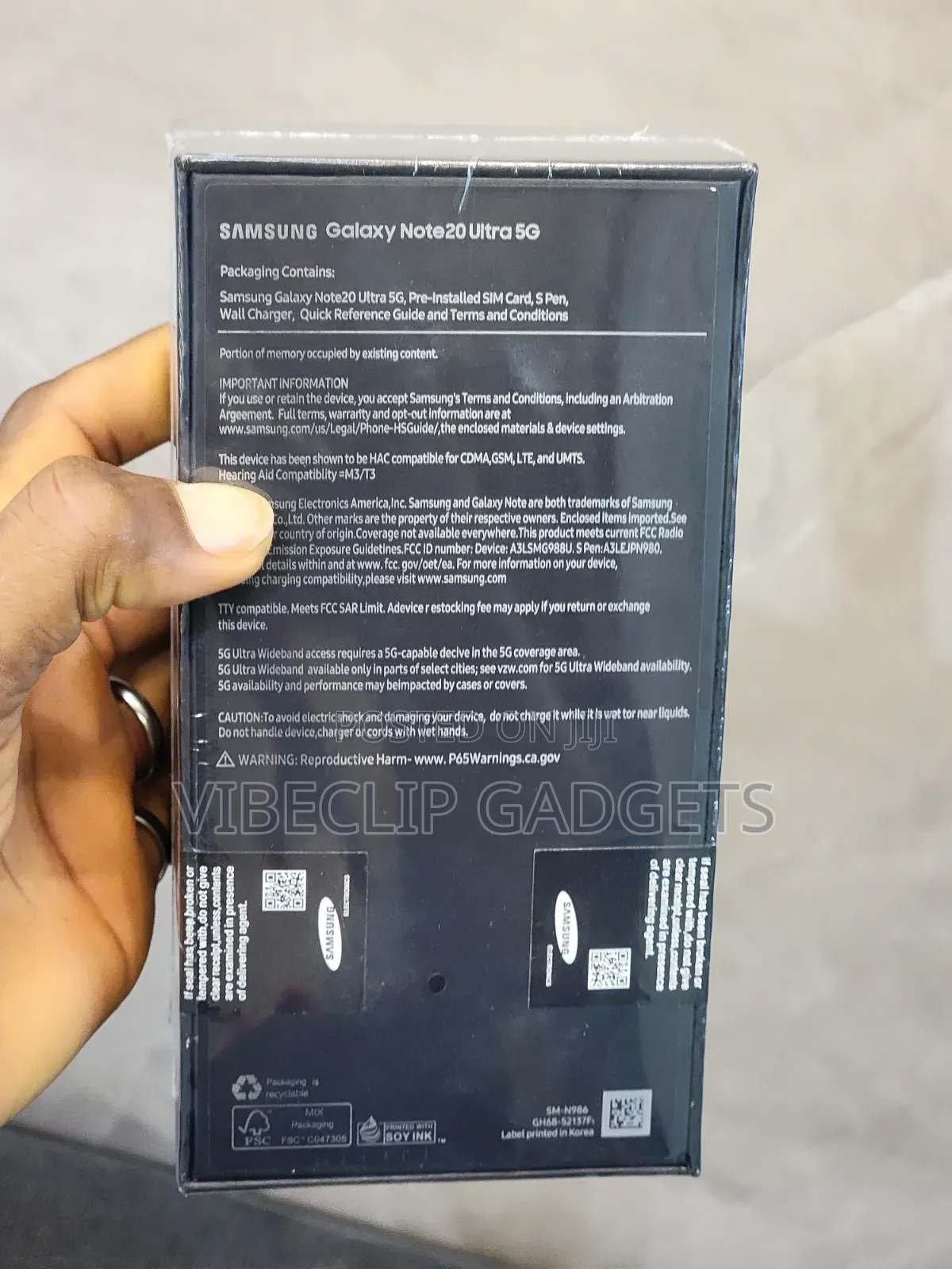 New Samsung Galaxy Note 20 Ultra 5G 128 GB Black