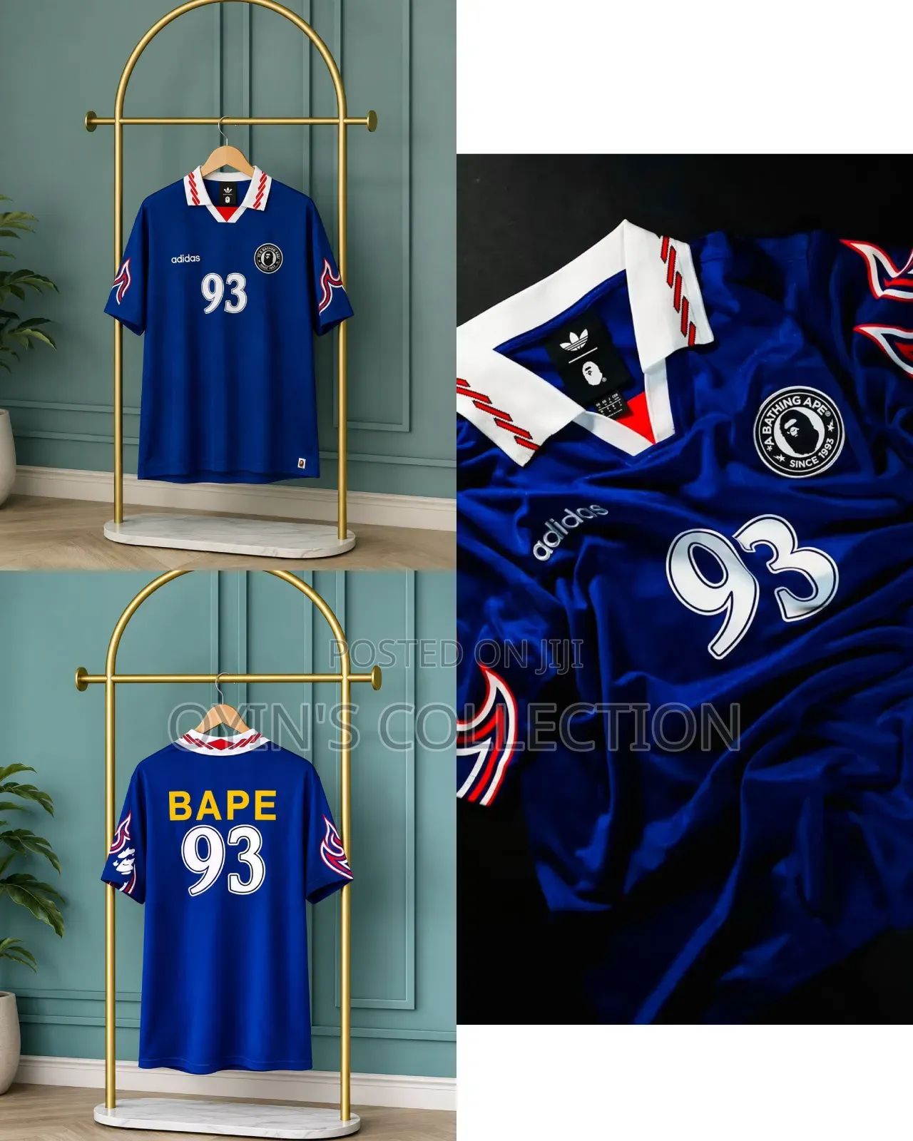 Retro Blue Football Jersey, Premium Quality Vintage Soccer