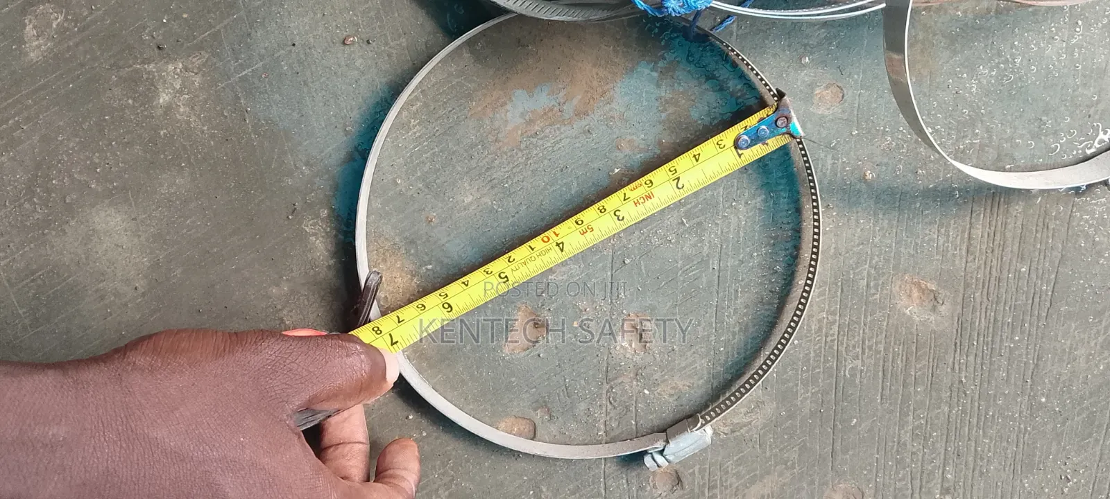 5 8/4 to 7inch Industrial Clip for Hoses Galvanize