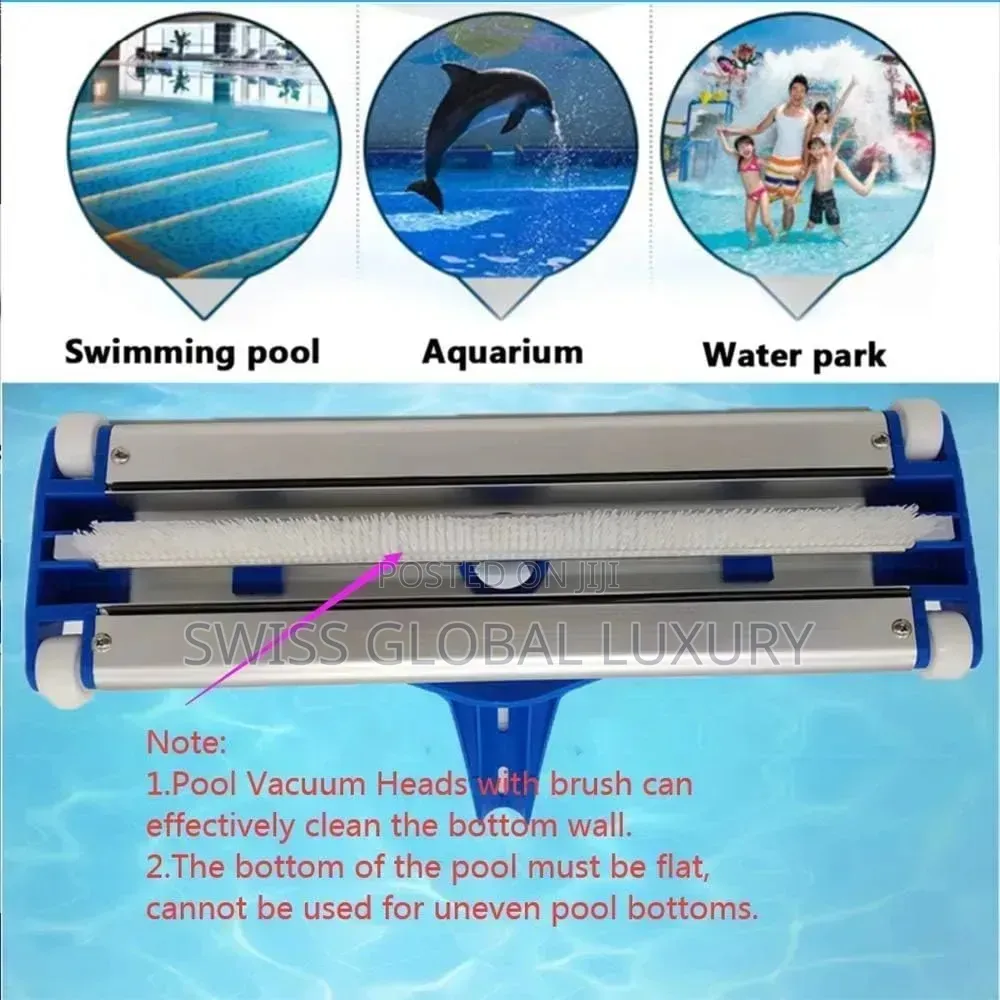 Swimming Pool Vacuum Cleaner Brushes Flexible Vacuum Head Brush Pool.