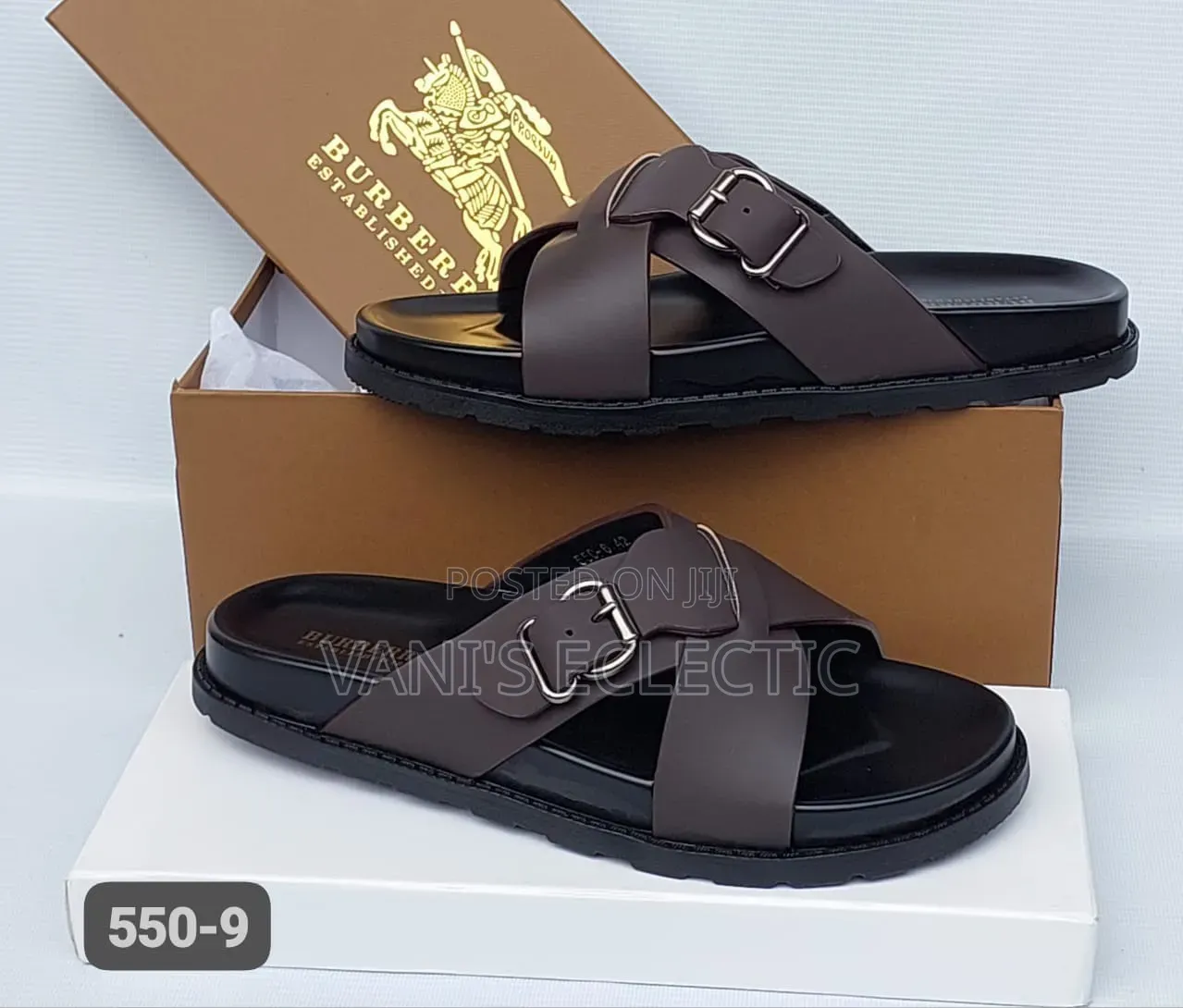 Burberry Leather Palm Slippers