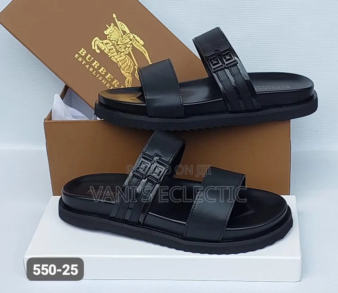 Burberry Leather Palm Slippers