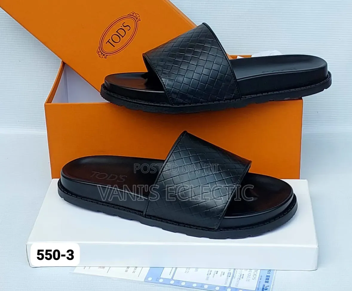 TOD'S Leather Palm Slippers