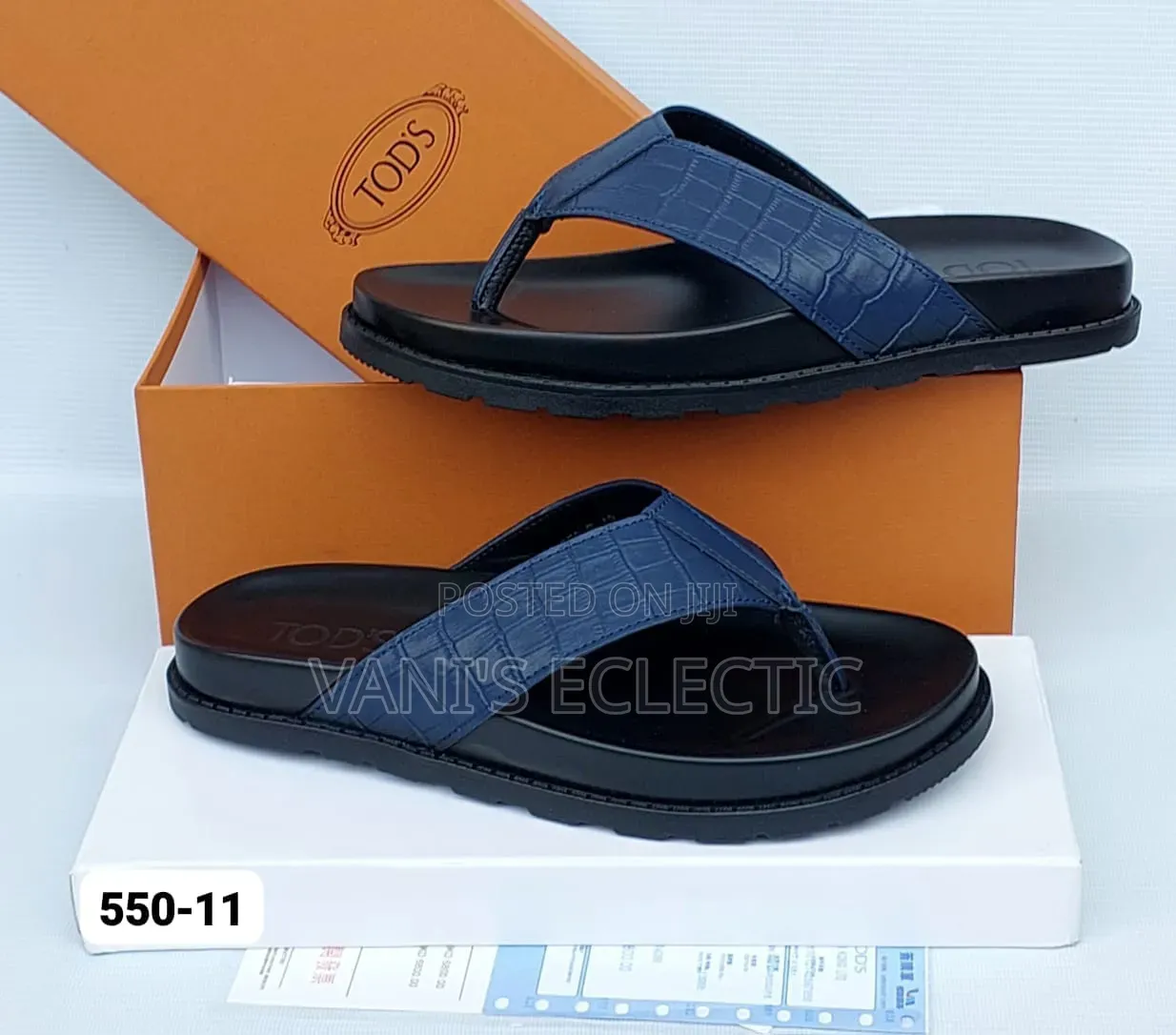 TOD'S Leather Palm Slippers
