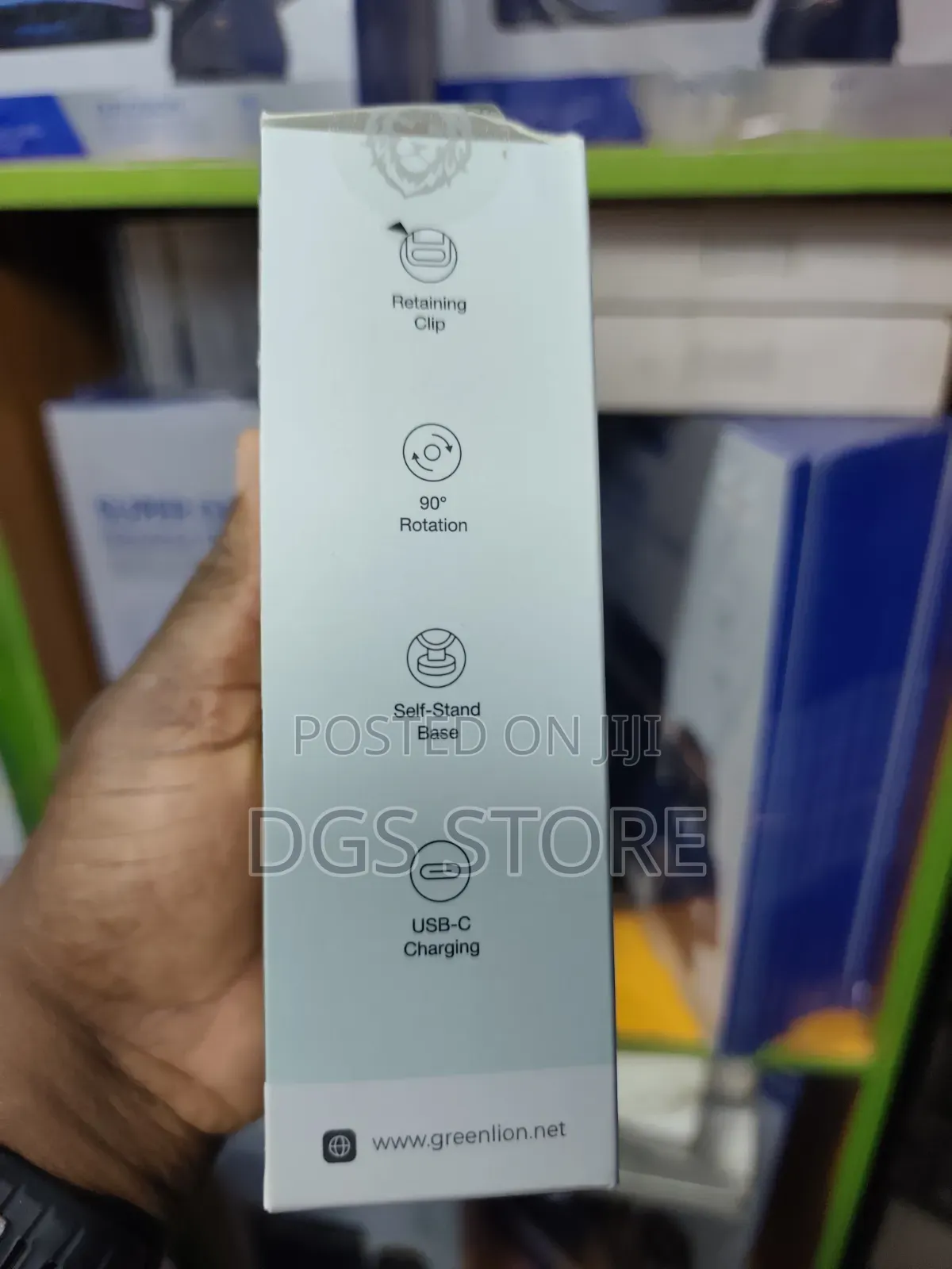 Green Lion Pf3 Air Glow Clip on Rechargeable Fan