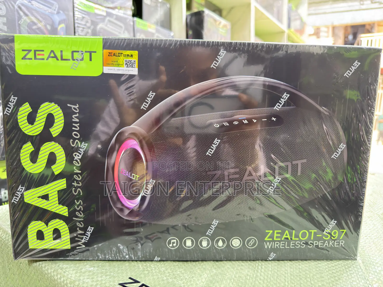 Zealot S97 80W Super Bass Bluetooth Speaker With 16,000mAh Battery