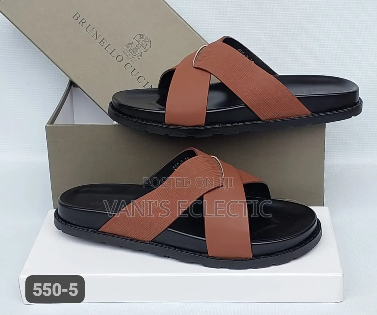 Brunello Cucinelli Leather Palm Slippers