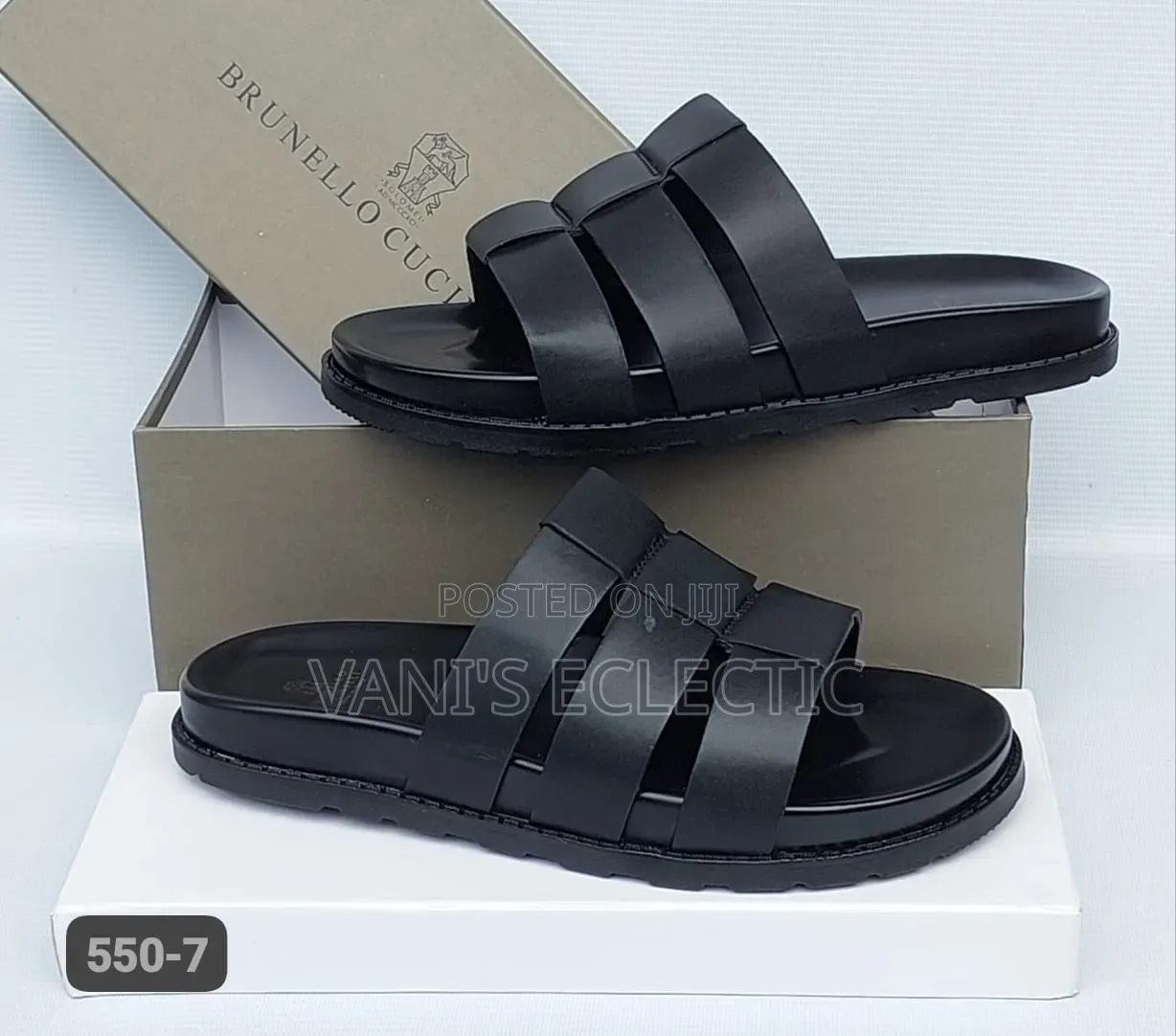 Brunello Cucinelli Leather Palm Slippers