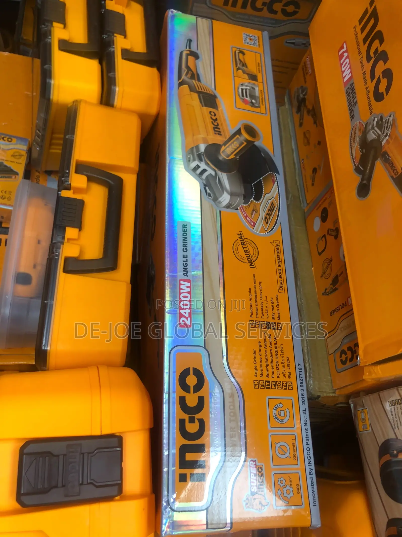 TITLE: INGCO 2400W 9" Angle Grinder Industrial Heavy Duty