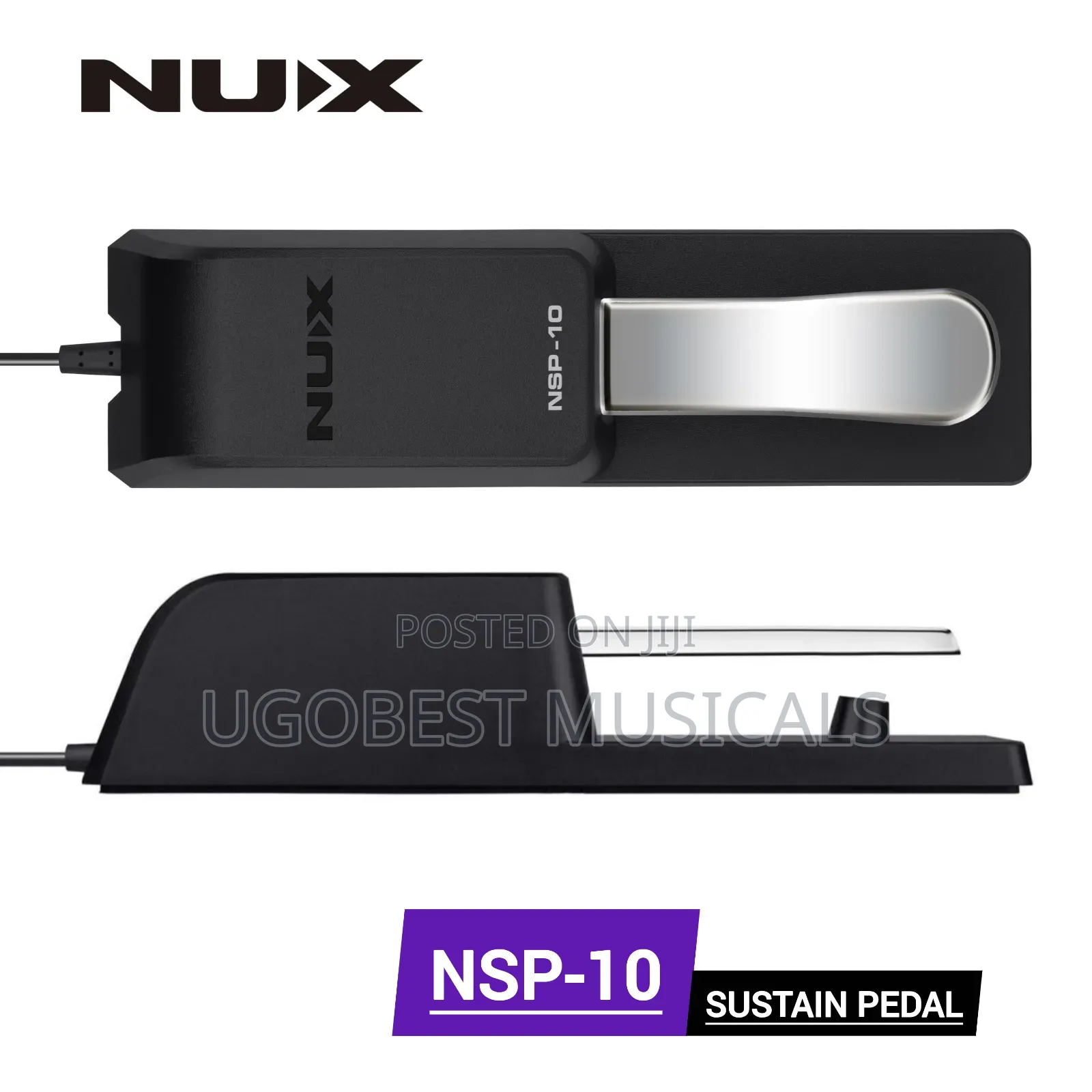 NUX NSP-10 Universal Sustain Pedal for Keyboard, Piano, MIDI Controler