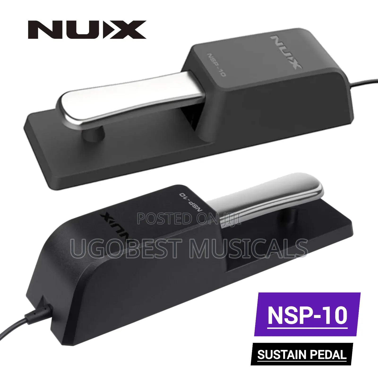 NUX NSP-10 Universal Sustain Pedal for Keyboard, Piano, MIDI Controler