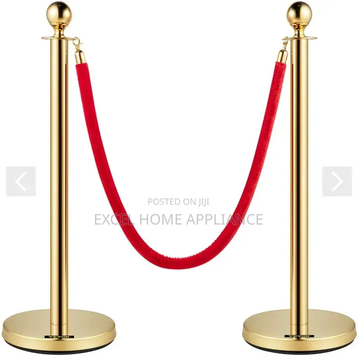 Luxury VIP Queue Stand With Red Velvet Rope