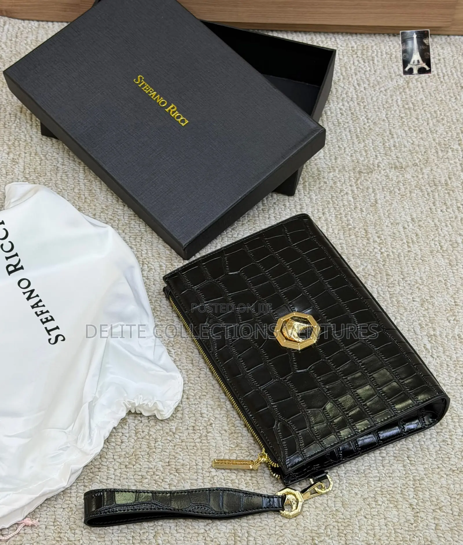 *Original Stefano Ricci Crocodile Skin Hand Bag Available in Store