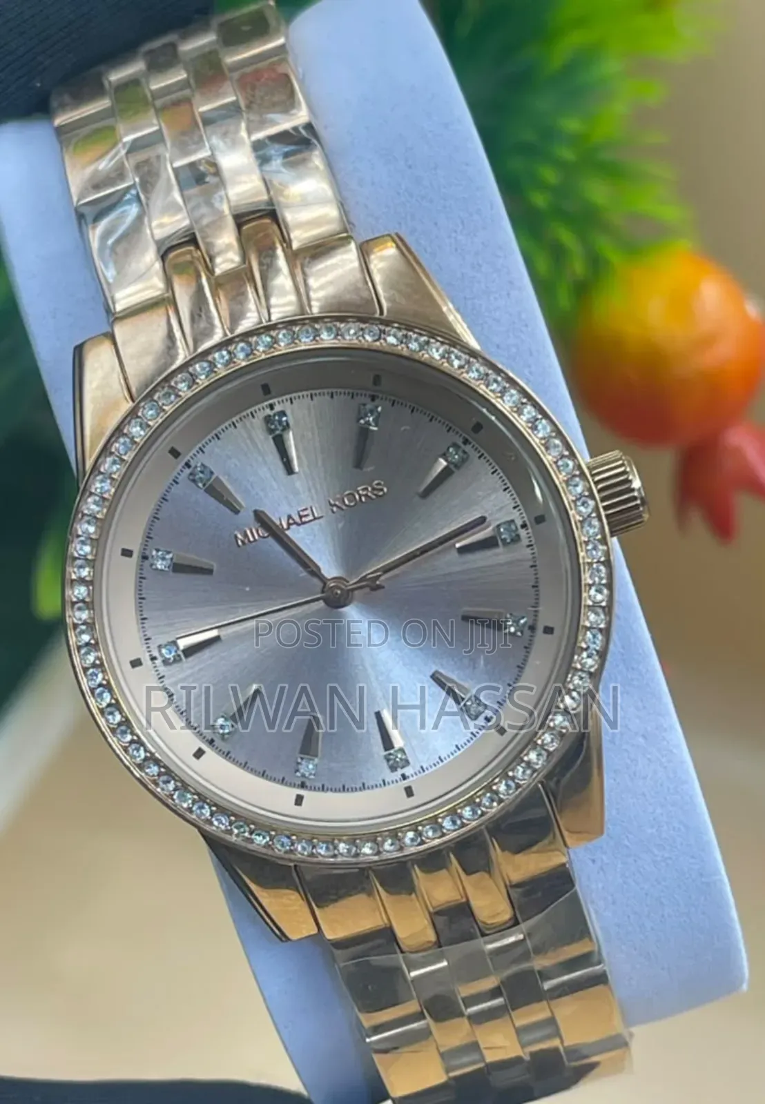 Michael Kors Circular Iced Dotted Stainless Steel