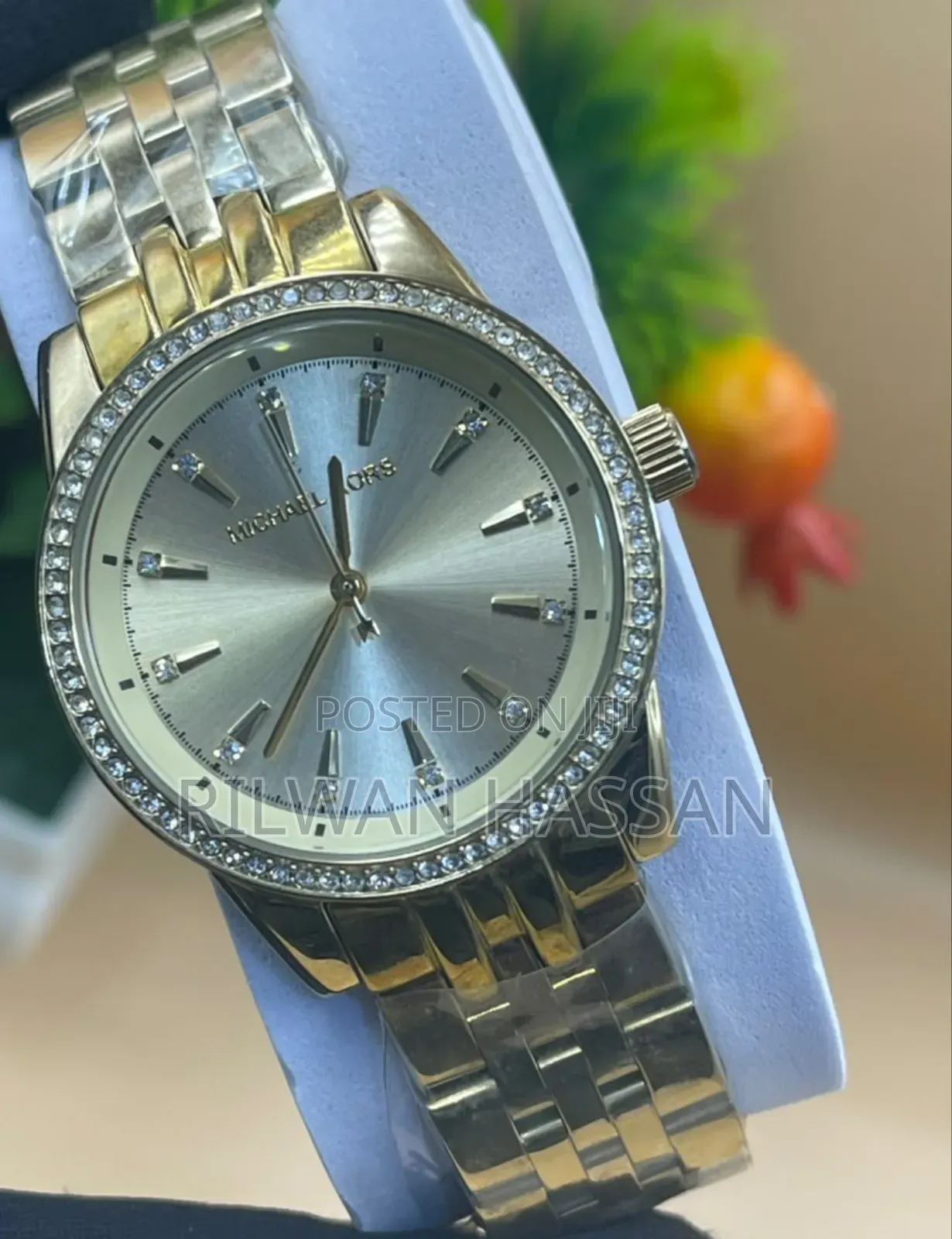 Michael Kors Circular Iced Dotted Stainless Steel