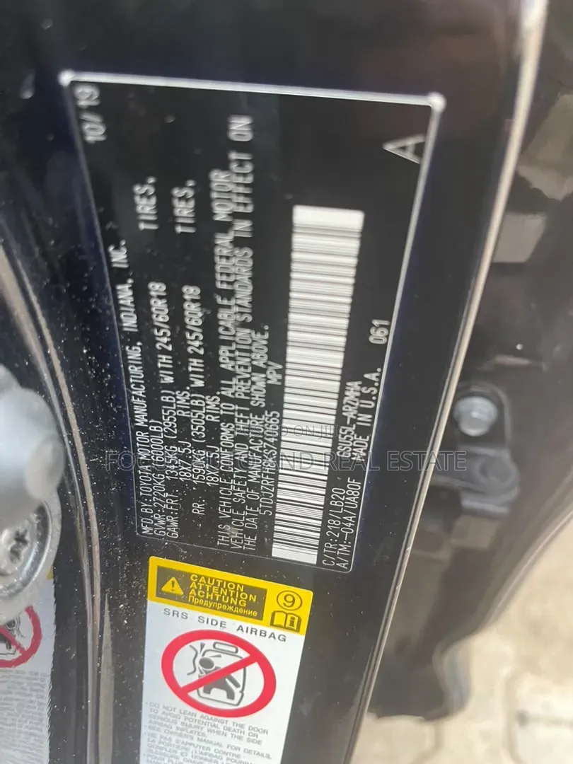 Toyota Highlander 2019 Black