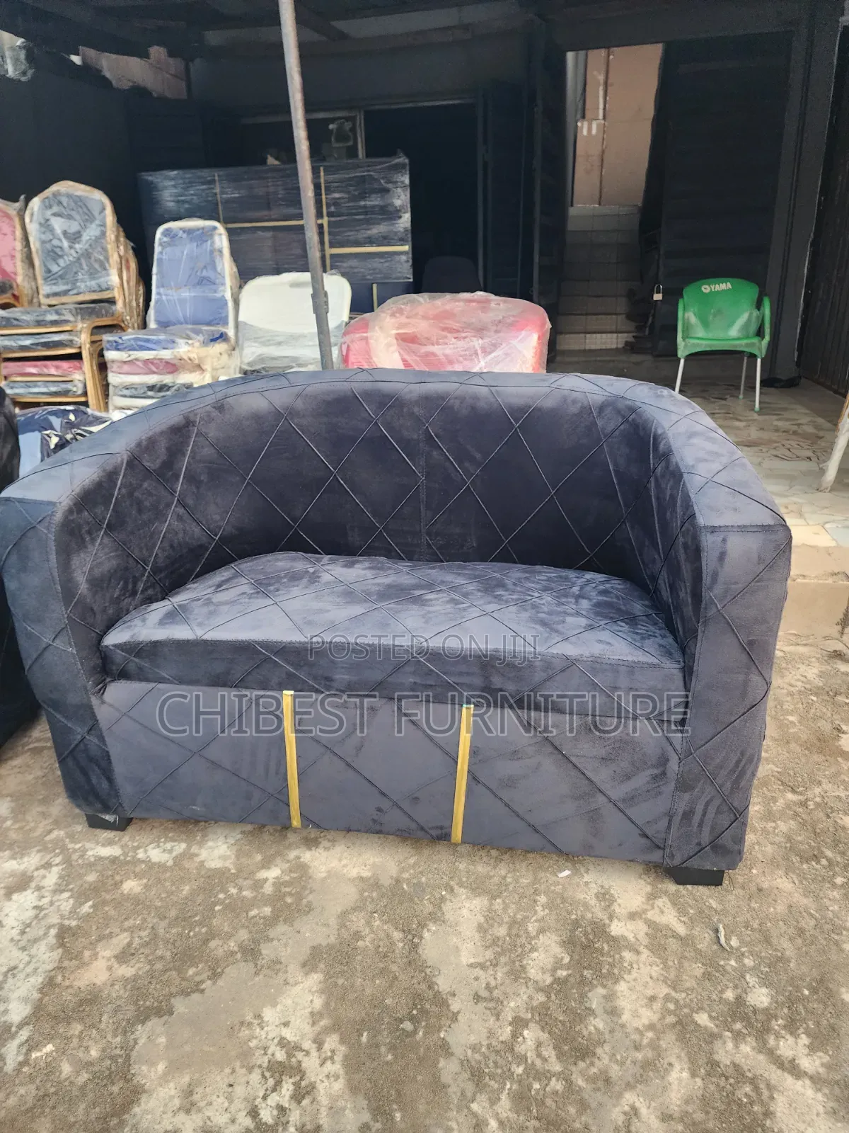 Double Seater Upholstery Padded Sofa.