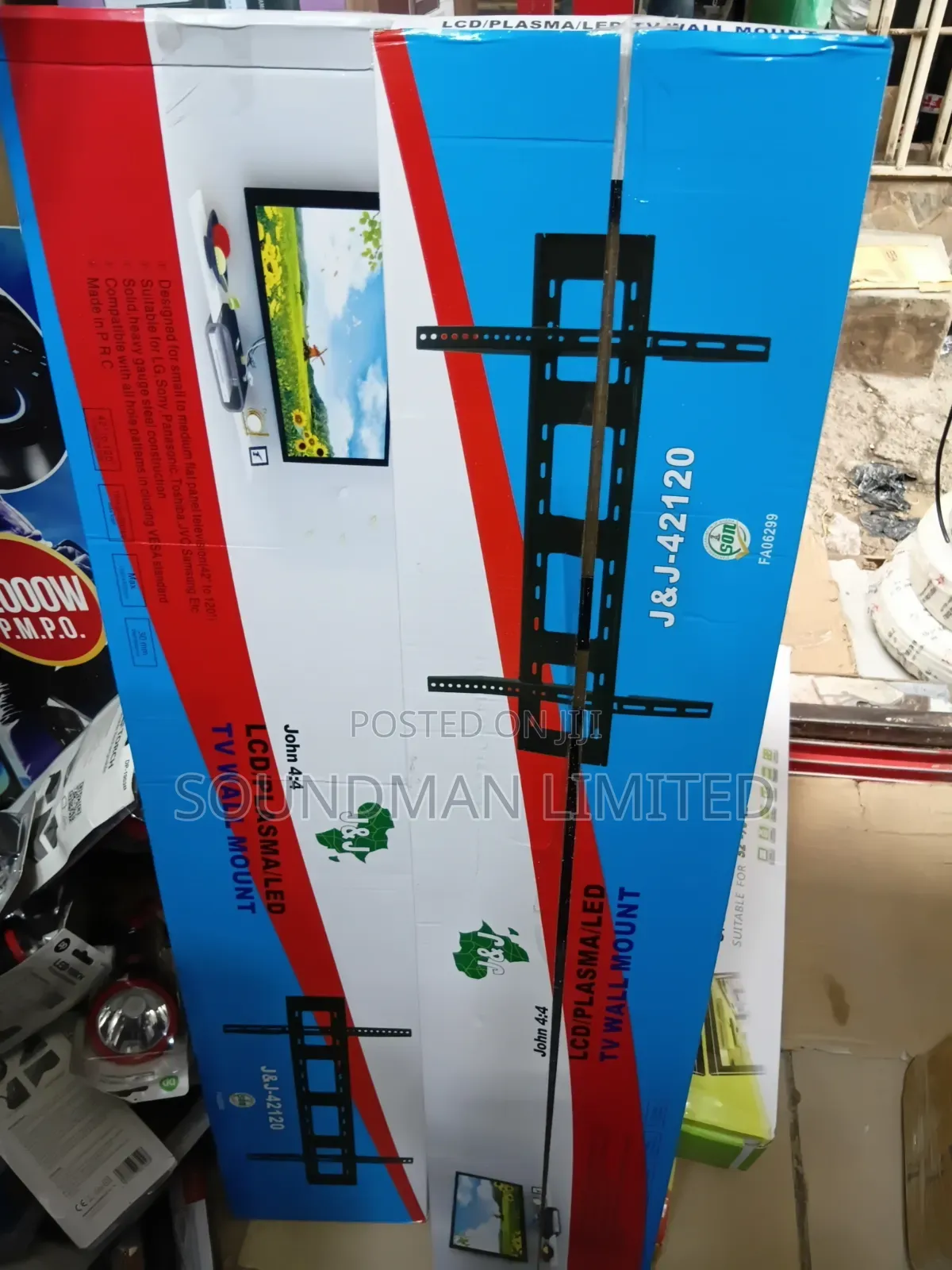 Heavy Duty TV Wall Mount Hanger 42" - 120" Inches Steel Bracket