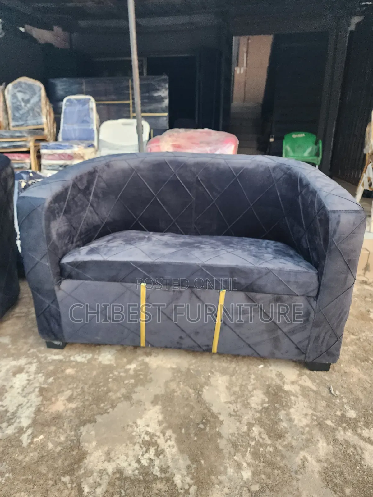 Standard Sofa Fabric Chair for Two Persons.