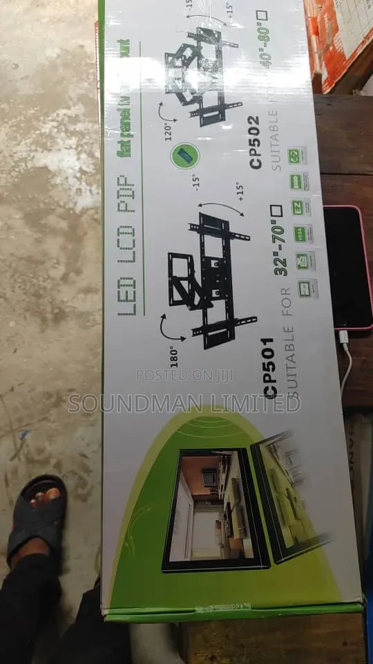 Adjustable TV Hanger Wall Mount Bracket 40 - 80" Inches