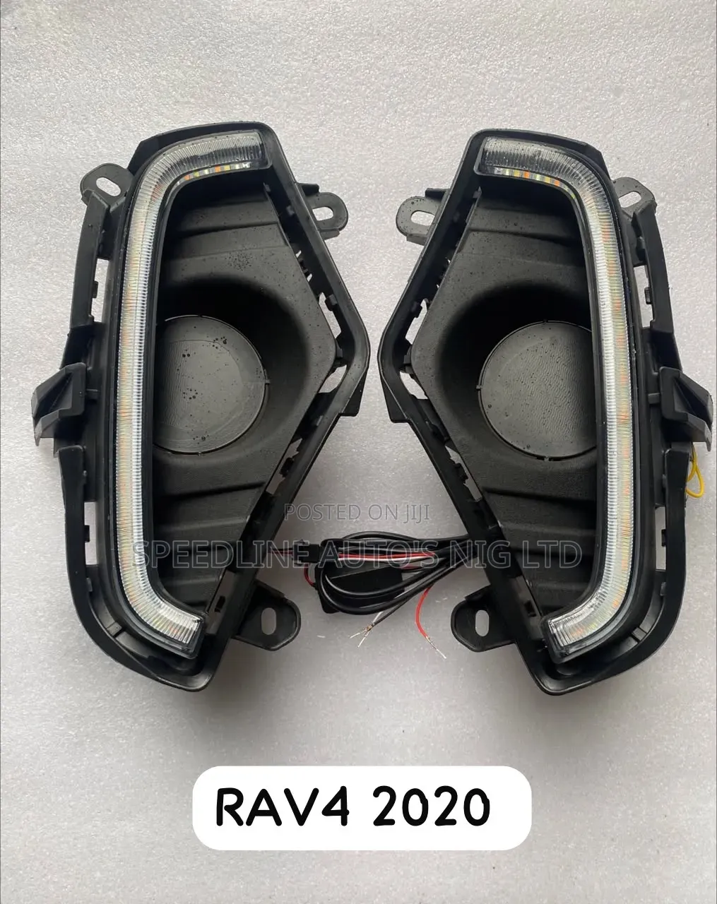 Upgrade Fog Light Chrome Cover Toyota Rav4 to 2020/2022 Model