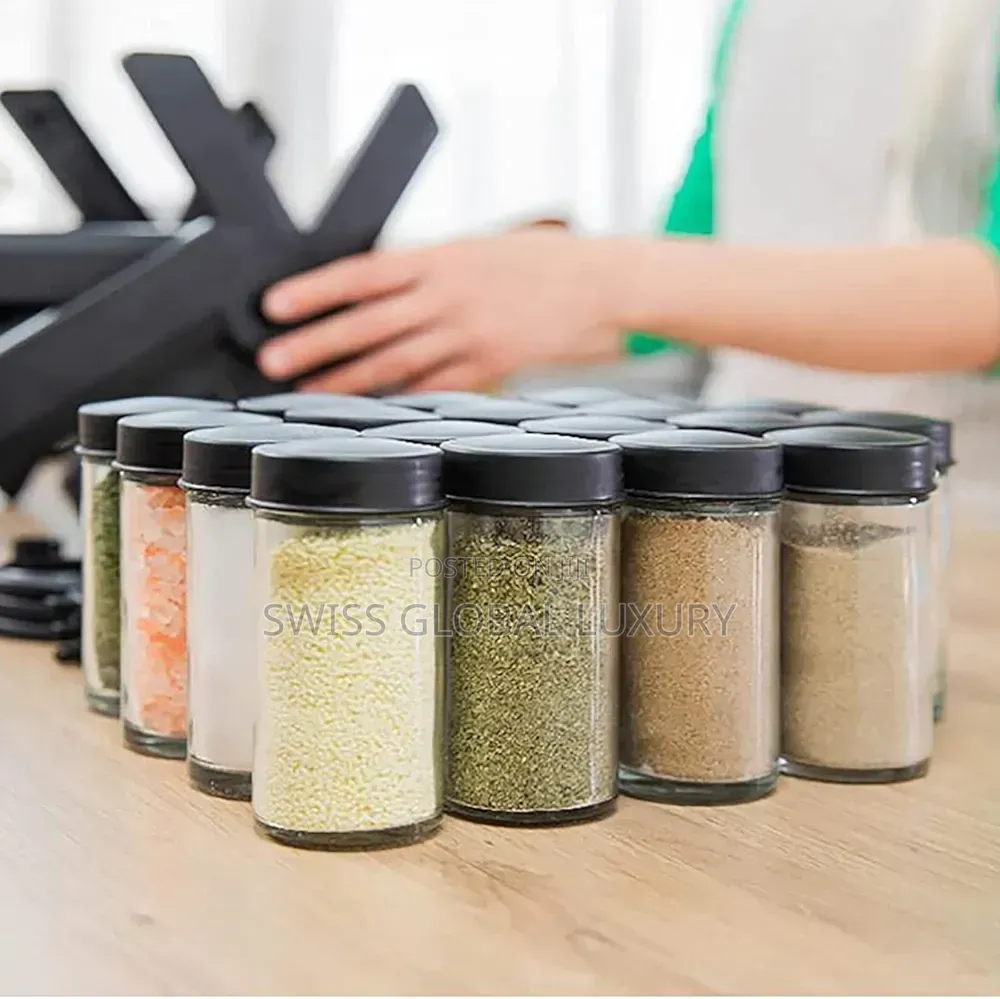 Quality 18-Jar 360° Rotating Ferris Wheel Spice Rack Organizer