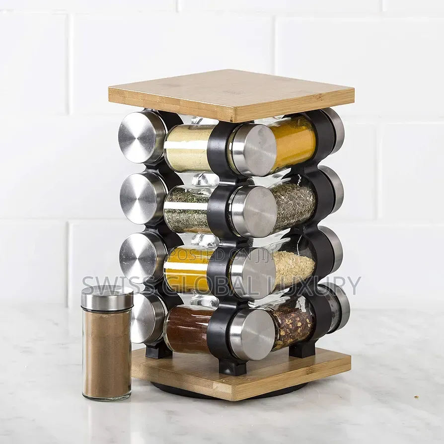 12 Jars to Hold Dried Herbs and Spices, Available in Different Sizes