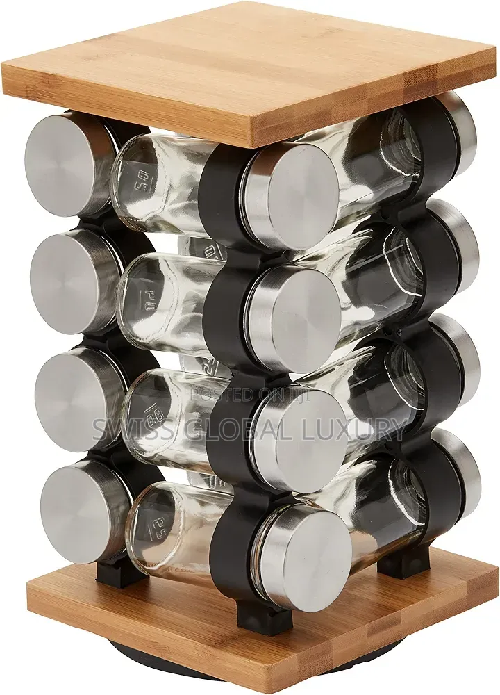12 Jars to Hold Dried Herbs and Spices, Available in Different Sizes