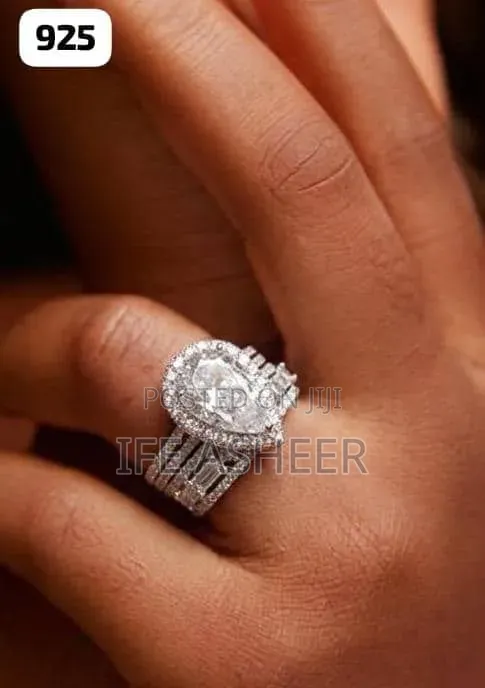 Beautiful 925 Silver Couple Set of Wedding Ring - 502