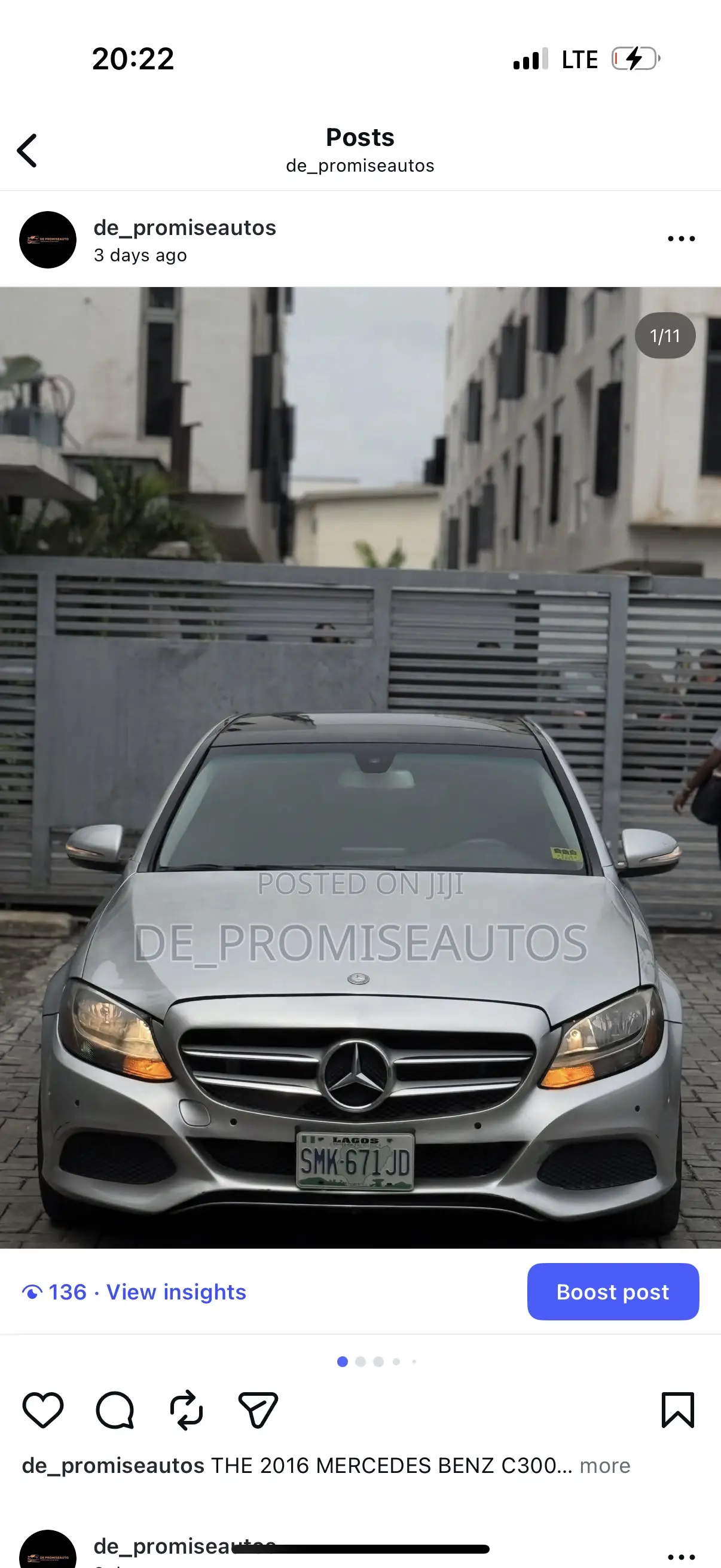 Mercedes-Benz C300 2016 Silver