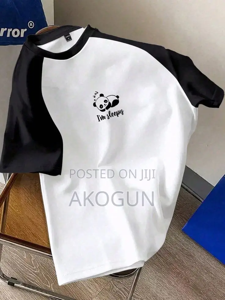 Cute Panda Unisex Raglan T-Shirt – Multiple Colors Casual Cotton Tee