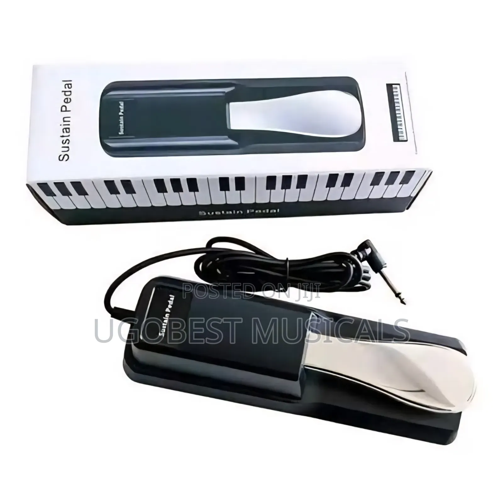 Universal Classic Piano-Style Sustain Pedal With 6.35mm L-Shaped Plug