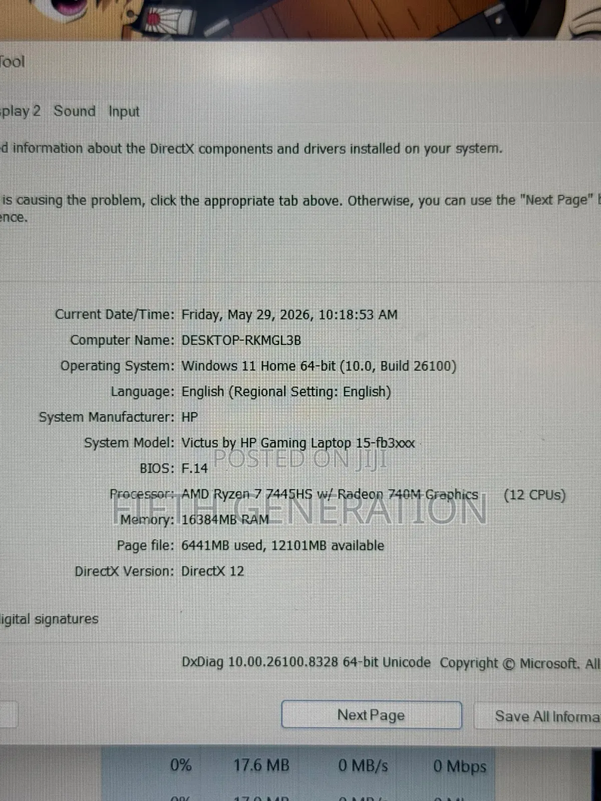 Laptop HP Victus 15 16GB AMD Ryzen 7 SSD 512GB
