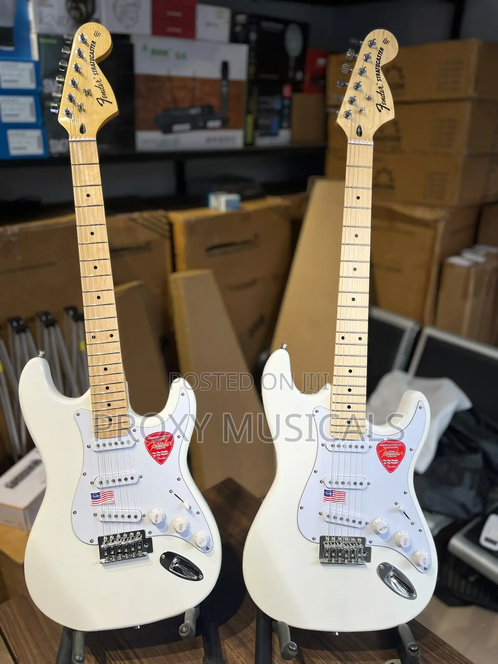 Fender Electric Lead Guitar (White Color)