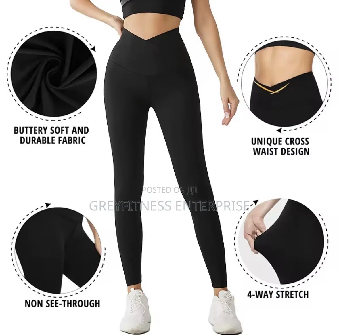 V-Waist Gym/Fitness Spandex Trouser