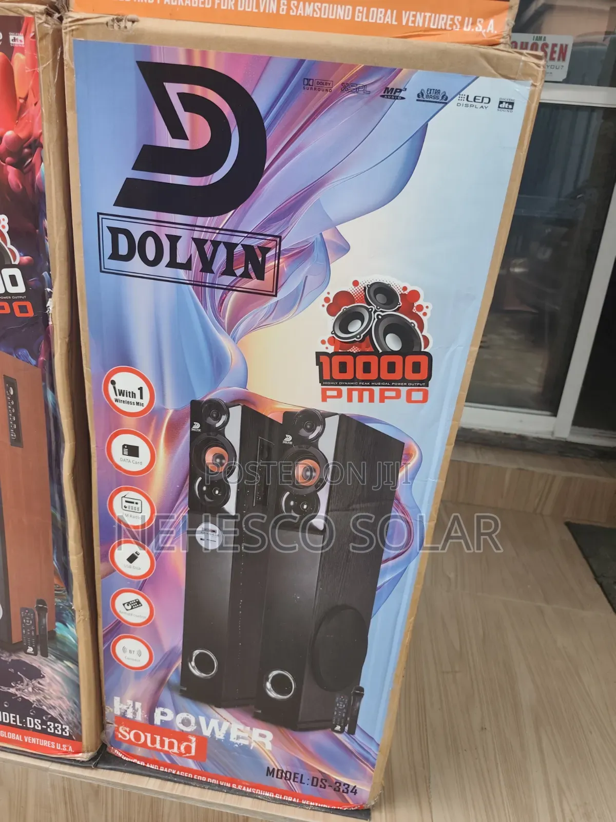 Dolvyn DS-334 Hi-Power Tower Speaker With Wireless Mic