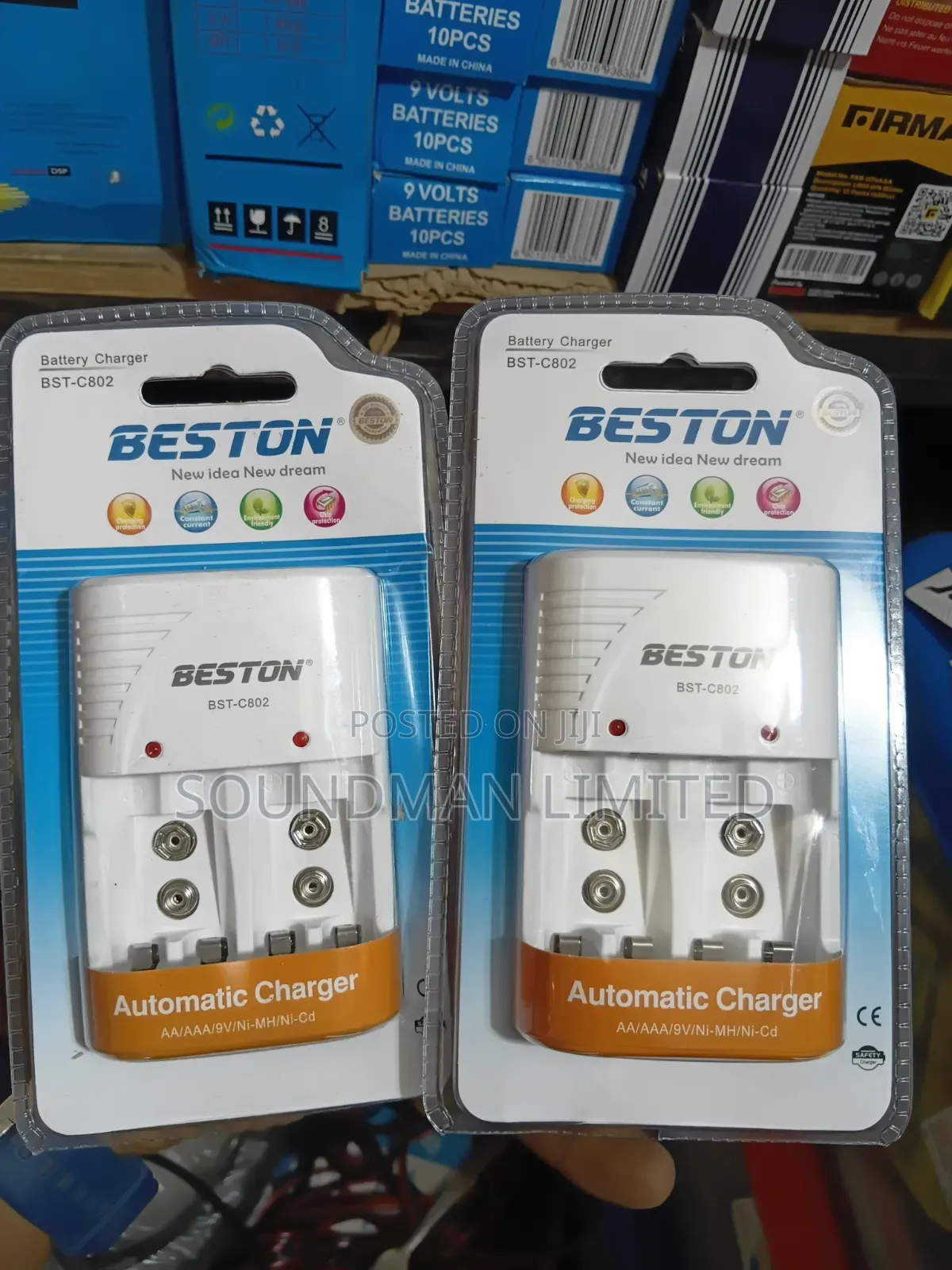 Beston Battery Charger for Rechargeable batteriesAAA, AA 9v BST-C802