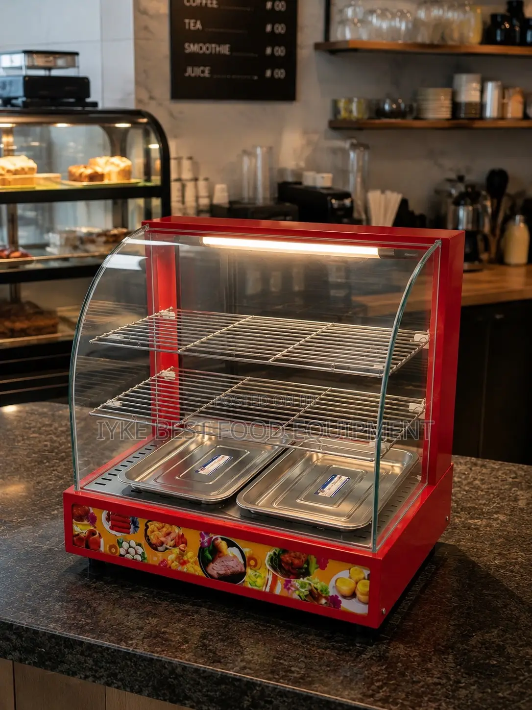 Two Plates Snacks Display Warmer