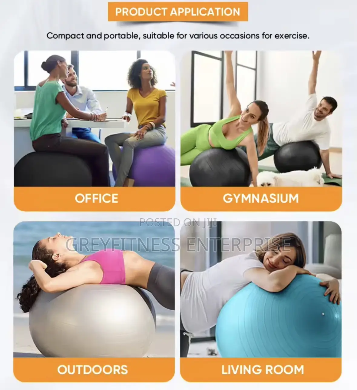 65cm Yoga and Pilates Ball With Pump