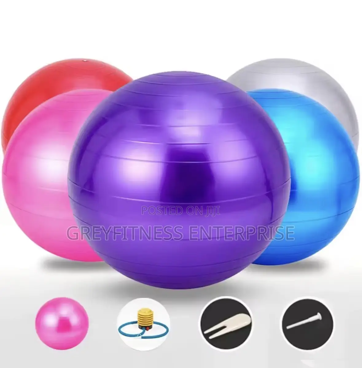 65cm Yoga and Pilates Ball With Pump