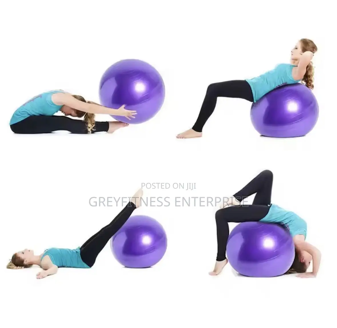 65cm Yoga and Pilates Ball With Pump